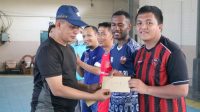 Humas Polda Papua Vs Insan Pers Lomba Futsal Dalam Rangka HUT Humas Polri ke 71