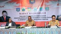 Ini Pemaparan Plh Gubernur Rumasukun pada Rakor DOB Papua