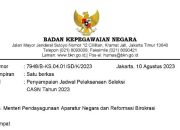 Ini Jadwal Tes CPNS 2023