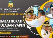 Welliam Manderi Resmi Jabat Pj Bupati Yapen