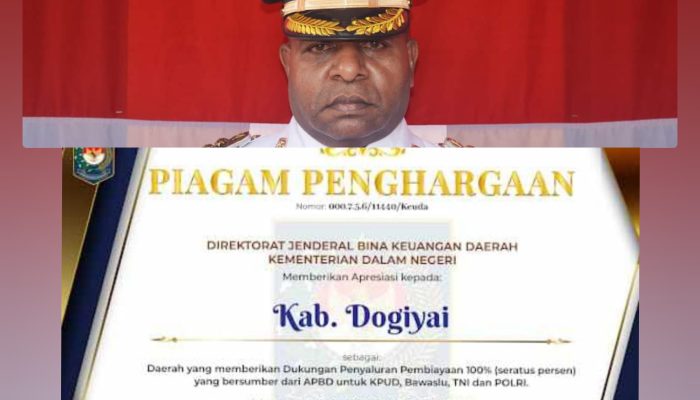 KNPI Apresiasi Pemkab Dogiyai Dapat Penghargaan Terbaik