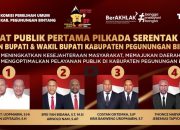 Sukses, KPU Pegubin Sukses Gelar Debat Perdana Calon Bupati dan Wakil Bupati