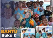 Pj Gubernur Bantu Buku dan Vitamain Anak untuk PAUD di Waropen