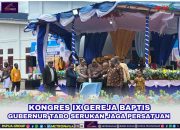Gubernur John Tabo Ajak Gereja Baptis Jaga Semangat Persatuan