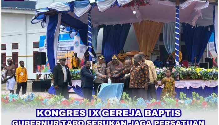 Gubernur John Tabo Ajak Gereja Baptis Jaga Semangat Persatuan