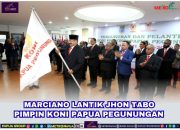 Gubernur Jhon Tabo Dilantik Pimpin KONI Papua Pegunungan