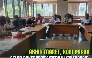 Akhir Maret, KONI Papua Gelar Rakerprov