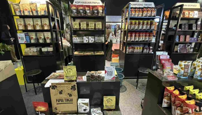 Kopi Kasuari dan Najwa Abon Tuna Jadi Komoditas Unggulan Papua di ISEF ke-13