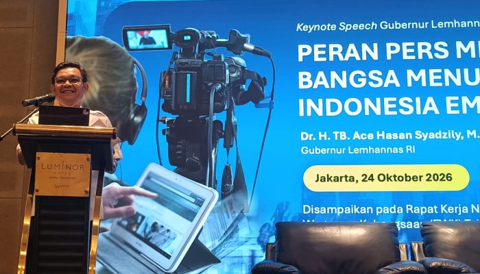 Rakernas FWK, Gubernur Lemhannas Ingatkan Pentingnya Pers Kritis dan Independen